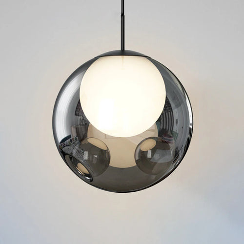 lustre nordique en verre simple suspension intérieure