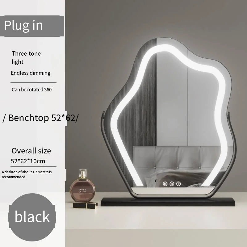 Vanity Mirror with Lights, Bathroom Mirror with Dimmable 3 Modes, 360 ° Rotary Touch Screen Control, Suable for Bedroom - vue 14 sur 14