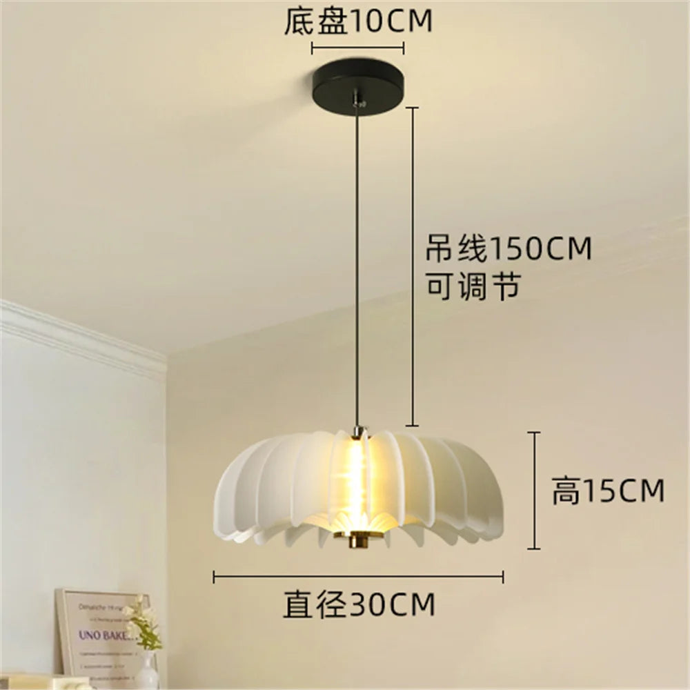 Postmoderner LED-Kronleuchter Kürbis Design für die Innendekoration - vue 8 sur 9