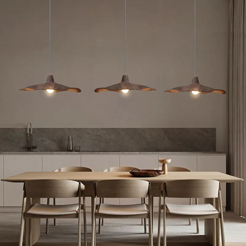 Vintage Wabi Sabi vent E27 suspension LED lumières Restaurant Bar café Loft lustre salle à manger décor à la maison chambre lampe de chevet