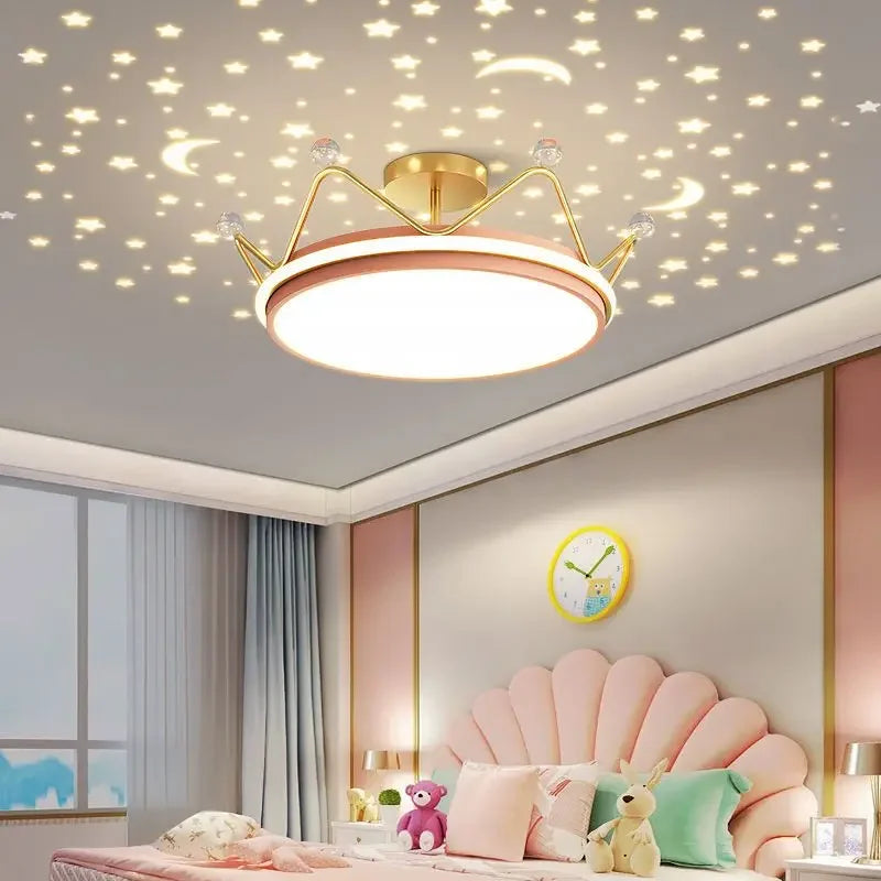lustre led dimmable étoile lune pour enfants décoration chambre