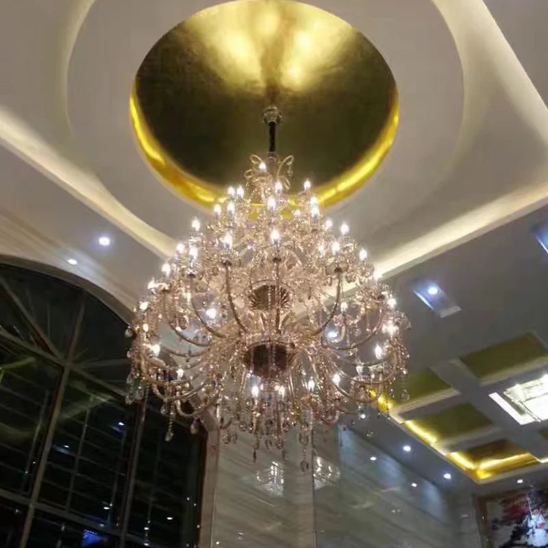lustre moderne en cristal pour un éclairage élégant et raffiné - vue 6 sur 8
