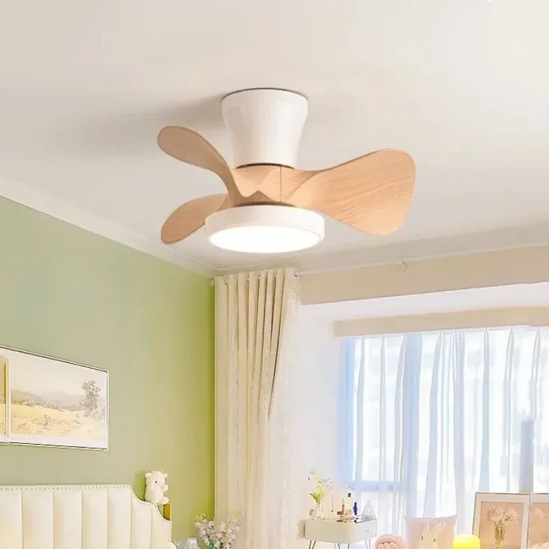 ventilateur de plafond moderne silencieux avec lumière led et télécommande - vue 4 sur 9