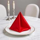 Serviette de table satin décorative pour réception mariage