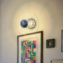 Moderne Retro-Wandleuchte aus Glas mit romantischem Stil und LED-Beleuchtung