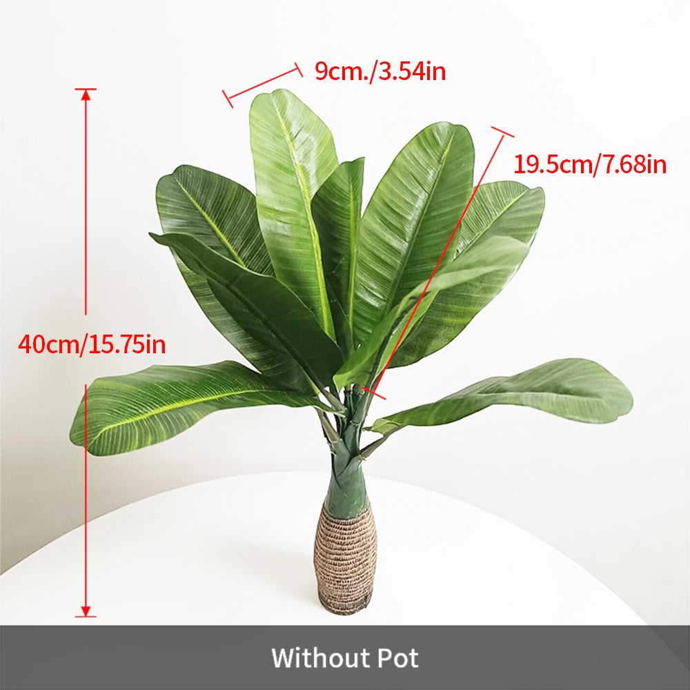 palmier tropical artificiel en pot pour décoration intérieure et extérieure - vue 10 sur 9