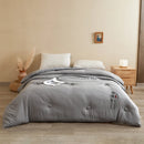 Cotton Comforter Duvet Insert - Quilted White Comforters Queen Size, All Season Down Alternative Queen Size Bedding Comforter