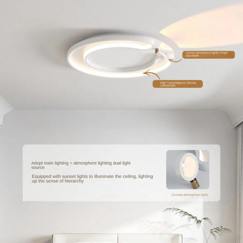 Moderner LED-Deckenleuchte für eine romantische und warme Atmosphäre - vue 6 sur 8