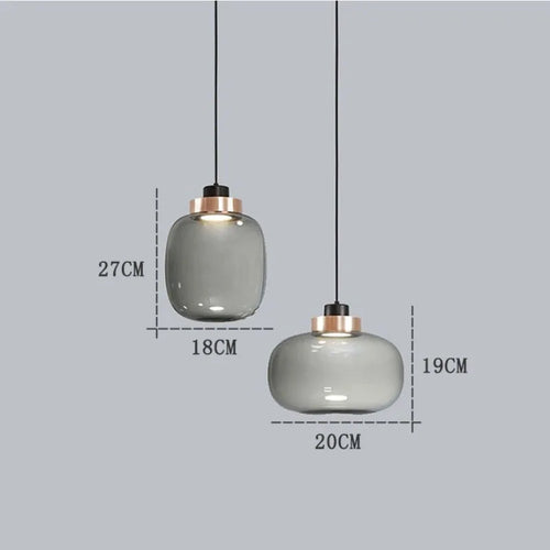 Lustre en verre de Style moderne