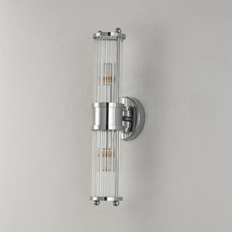 applique murale en cristal à rayures chromées et noires pour intérieur - vue 11 sur 11