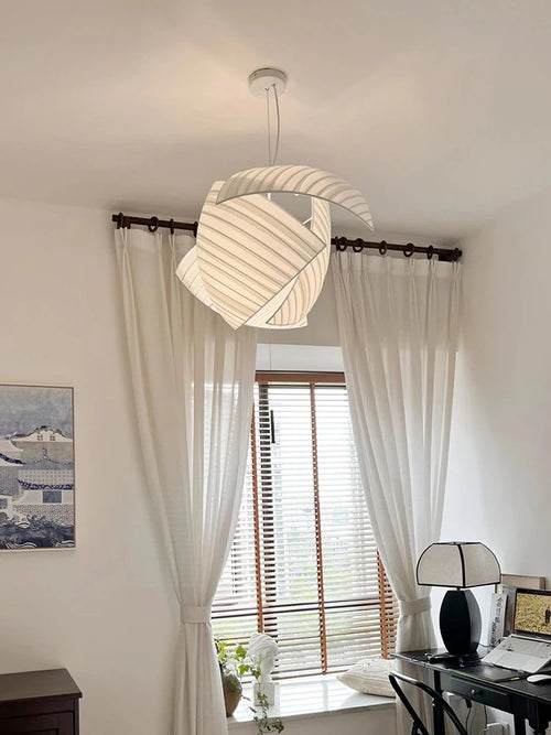 LED-Kronleuchter im Wabi-Sabi-Stil für die Innendekoration - vue 3 sur 7