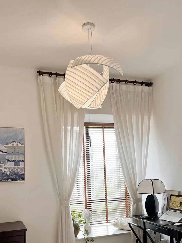 LED-Kronleuchter im Wabi-Sabi-Stil für die Innendekoration - vue 3 sur 7
