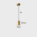 Minimalistische nordische Nachttischlampe aus Messing mit elegantem Design