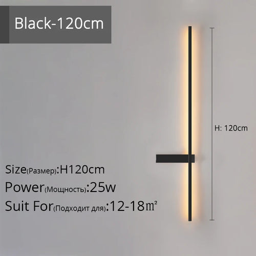 Minimalistische LED-Wandleuchte aus Aluminium für Innenbeleuchtung - vue 18 sur 18