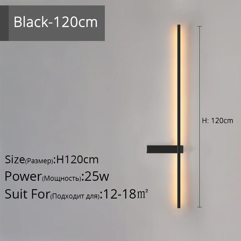 Minimalistische LED-Wandleuchte aus Aluminium für Innenbeleuchtung - vue 17 sur 18
