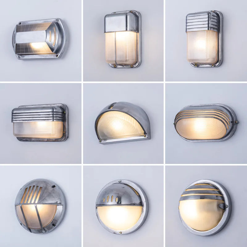 applique murale led rétro imperméable en aluminium idéale pour extérieur et intérieur - vue 3 sur 15