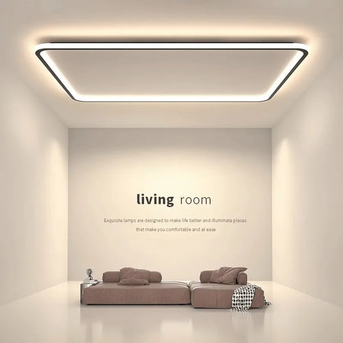 plafonnier led ultra-mince design moderne intensité réglable luminaire décoratif