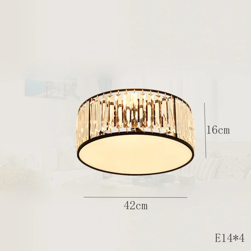 LED-Deckenleuchte aus Kristall für moderne Wohnraumgestaltung - vue 8 sur 12