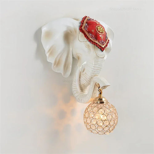 applique murale moderne éléphant décoration créative à LED