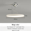 lustre moderne simple style nordique en aluminium avec lumières LED