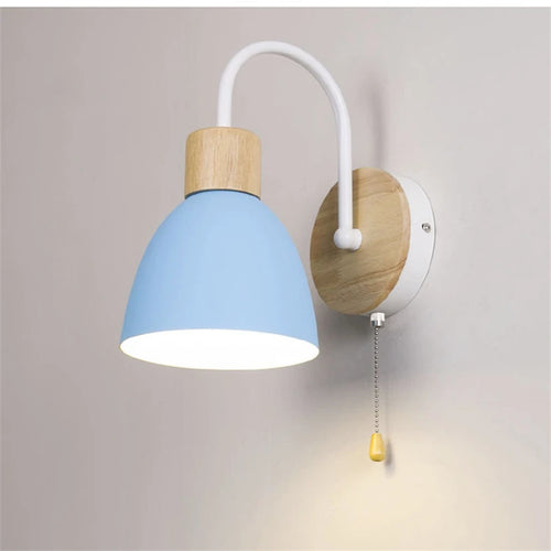 Moderne nordische Wandleuchte Macaron mit LED-Schalter für die Wohnungsdekoration - vue 14 sur 18