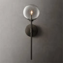 applique murale nordique en boule de verre transparent style rétro américain
