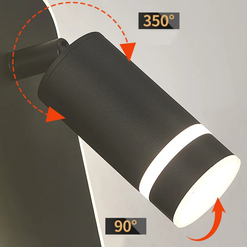 lampe de lecture led rotative avec port usb et interrupteur type-c - vue 7 sur 17