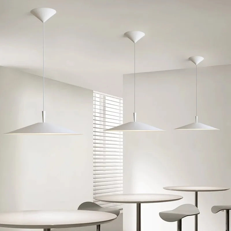 lampe led suspendue métallique 3 niveaux réglables pour bar ou restaurant - vue 2 sur 8