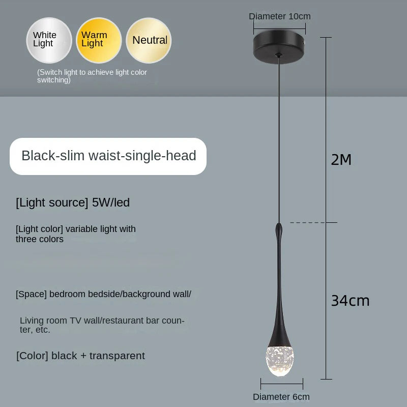 Suspension en cristal au design moderne - vue 10 sur 18