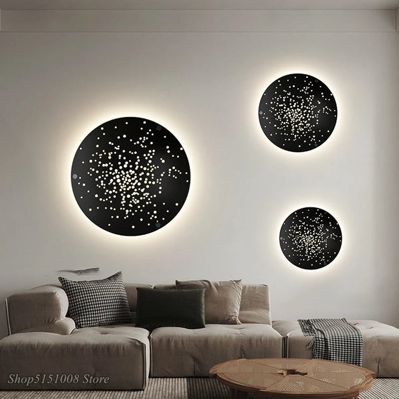 applique murale led 2022 luxe moderne canapé tv fond - vue 3 sur 10