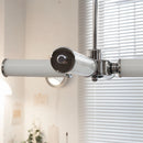 Vintage LED-Kronleuchter im Retro-Design mit Sputnik-Optik, dekorative Beleuchtung