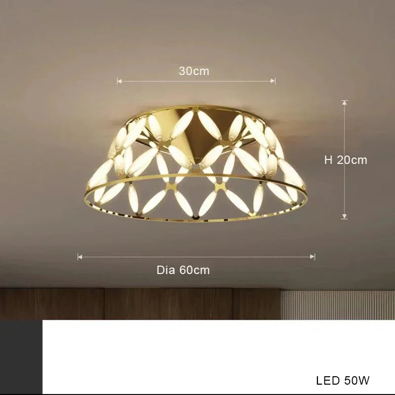 lustre nordique moderne lampe led créative pour décoration intérieure - vue 9 sur 13