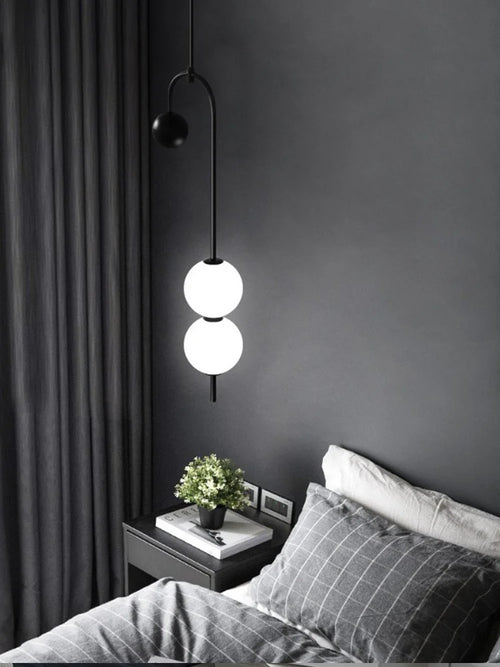 LED-Kronleuchter aus Eisen und Glas für die Innendekoration - vue 5 sur 8