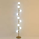 lampadaire boule de verre à 9 têtes design nordique décoratif