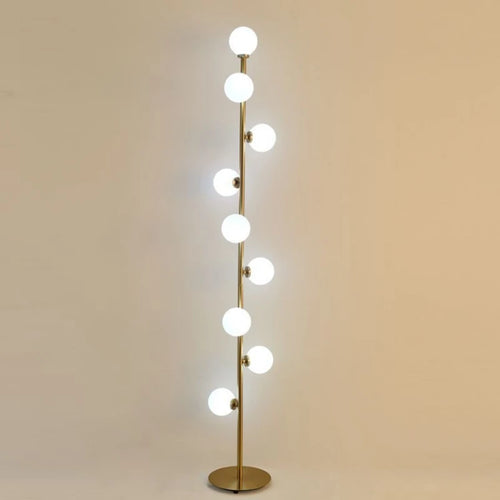 lampadaire boule de verre à 9 têtes design nordique décoratif