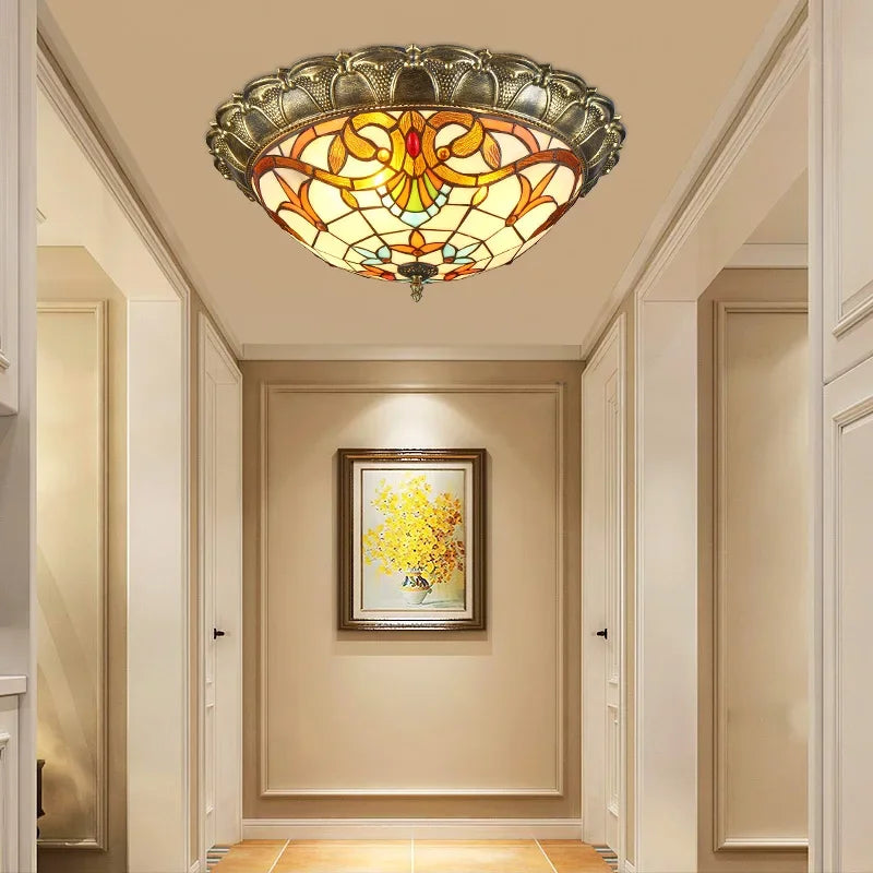 plafonnier baroque en verre de bohême pour décoration moderne - vue 4 sur 8