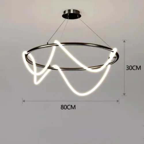 lustre design nordique à led intensité variable pour intérieur
