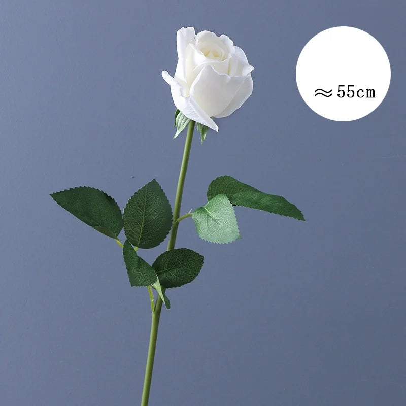 fleur de rose artificielle en latex pour mariage décoration et événements - vue 10 sur 14