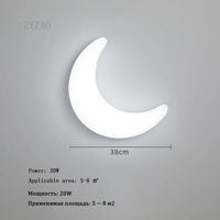 LED-Wandleuchte Halbmond für den Innenbereich, schlicht