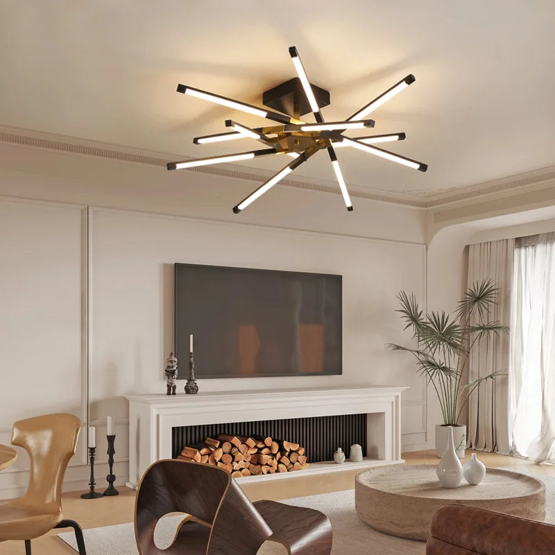 lustre led moderne avec intensité variable pour intérieur - vue 3 sur 15
