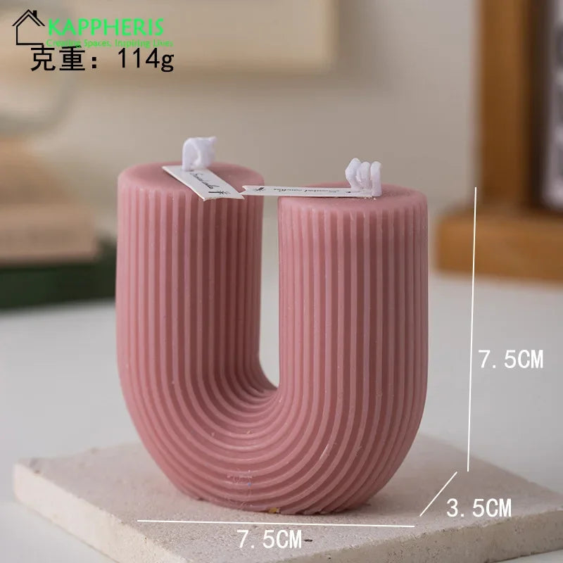 bougies parfumées en forme de u lot de cadeaux pour invités décoratives - vue 10 sur 10