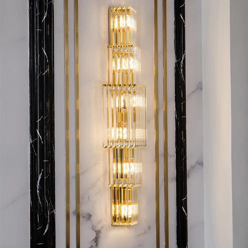 applique murale moderne en cristal pour un éclairage luxueux