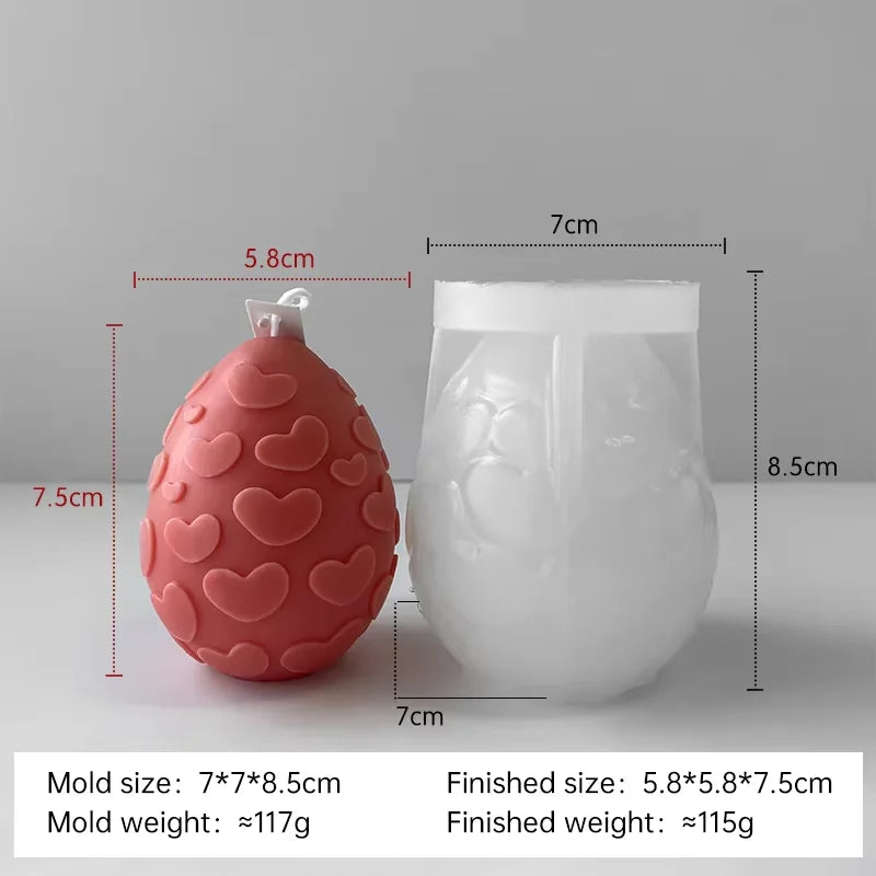 moule en silicone pour bougies œufs de pâques fait maison - vue 9 sur 21