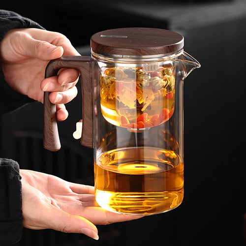 Théière en verre avec infuseur filtre magnétique 520ml