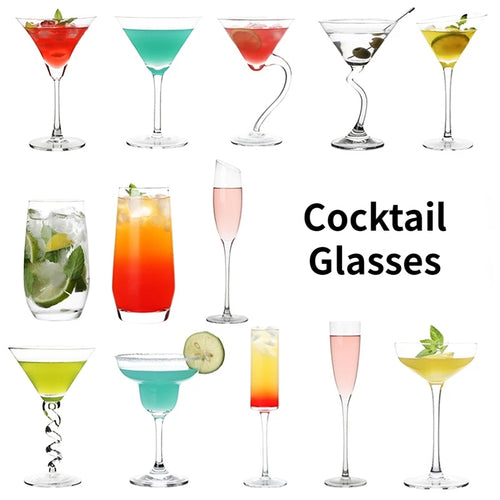 Verre cocktail creatif multi boissons pour fetes bars
