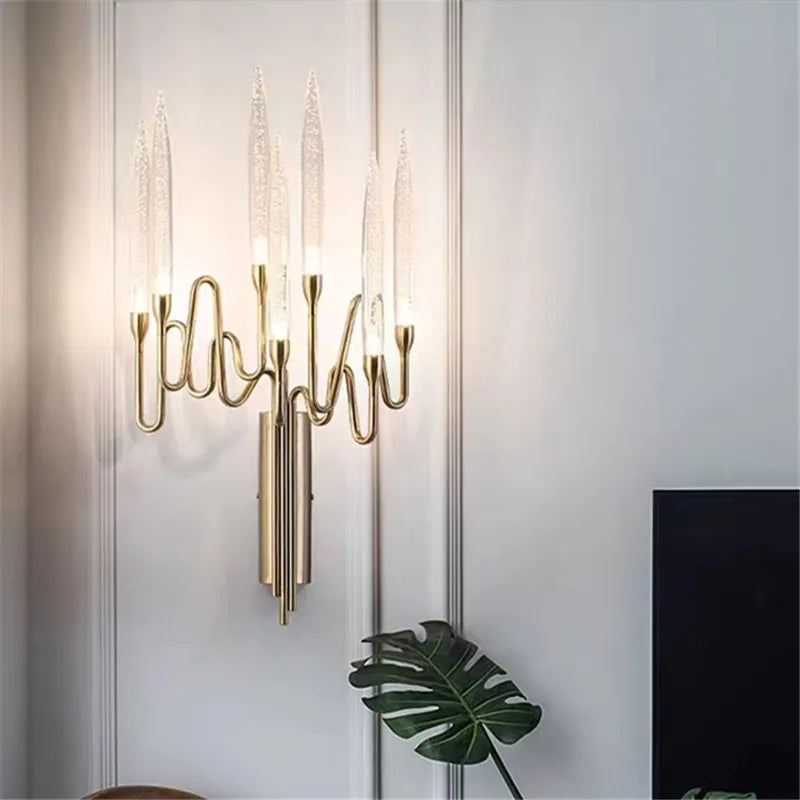 applique murale en cristal design bauhaus luxe pour intérieur moderne - vue 2 sur 7