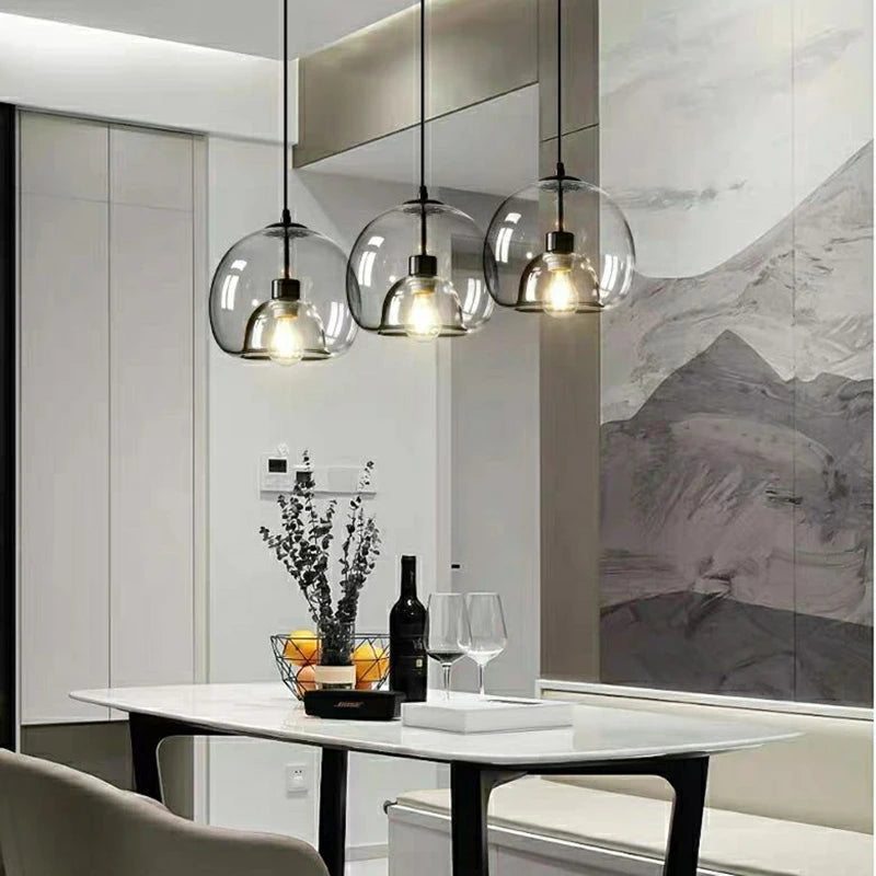 suspension led industrielles à 3 lumières - vue 7 sur 16