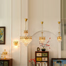 K9-Kristall-Kronleuchter dimmbar für elegantes Ambiente