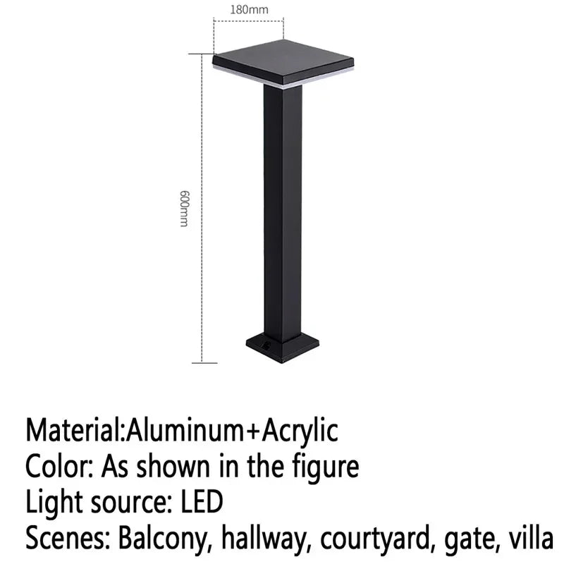 Moderne LED-Außenleuchte für Garten und Hof - vue 28 sur 47