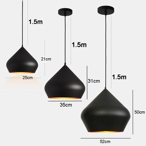 Modern Sleek Pendant Ceiling Lights, Suspension lamp for Kitchen Islands, Restaurant Tables, Home Room decorations Lighting